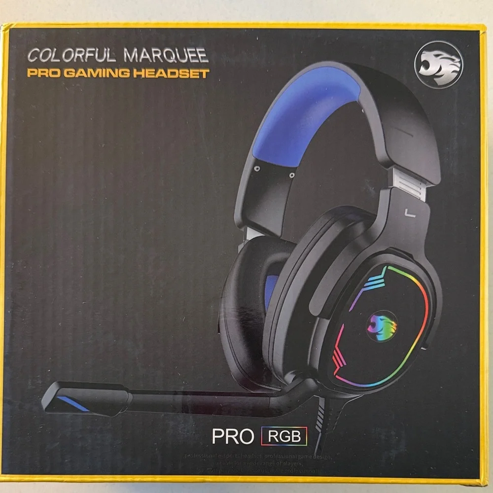 Pro Gaming Headset - Black and Blue